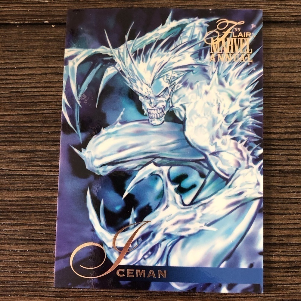 1995 Flair Marvel Annual Trading Card: Iceman #6